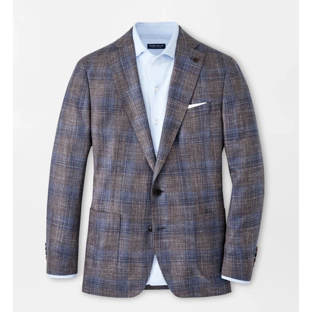 NWT Peter Millar Crown Crafted Dawson Plaid Blazer Jacket Sport Coat 44 R $1295